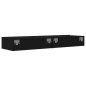Mobili Porta TV con Luci LED 2pz Neri 60x35x15,5 cm