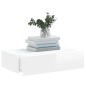 Mobile Porta TV con Luci LED Bianco Lucido 60x35x15,5 cm Mobile Porta TV con Luci LED Bianco Lucido 60x35x15,5 cm
