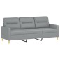 Set di Divani 4 pz con Cuscini Grigio Chiaro in Tessuto Set di Divani 4 pz con Cuscini Grigio Chiaro in Tessuto