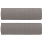 Set Divani 3 pz con Cuscini Tortora in Tessuto Set Divani 3 pz con Cuscini Tortora in Tessuto
