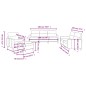 Set di Divani 4 pz con Cuscini Rosso Vino in Tessuto Set di Divani 4 pz con Cuscini Rosso Vino in Tessuto