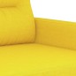 Set di Divani 4 pz con Cuscini Giallo Chiaro in Tessuto Set di Divani 4 pz con Cuscini Giallo Chiaro in Tessuto