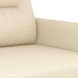 Set Divani 2 pz con Cuscini Crema in Tessuto Set Divani 2 pz con Cuscini Crema in Tessuto