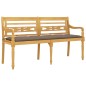 Panchina Batavia con Cuscino Tortora 150 cm Legno Massello Teak Panchina Batavia con Cuscino Tortora 150 cm Legno Massello Teak