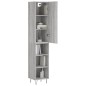 Credenza Grigio Sonoma 34,5x34x180 cm in Legno Multistrato Credenza Grigio Sonoma 34,5x34x180 cm in Legno Multistrato