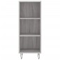 Credenza Grigio Sonoma 34,5x34x180 cm in Legno Multistrato Credenza Grigio Sonoma 34,5x34x180 cm in Legno Multistrato