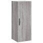 Credenza Grigio Sonoma 34,5x34x180 cm in Legno Multistrato Credenza Grigio Sonoma 34,5x34x180 cm in Legno Multistrato