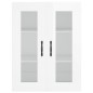 Credenza Bianco Lucido 69,5x34x180 cm in Legno Multistrato Credenza Bianco Lucido 69,5x34x180 cm in Legno Multistrato