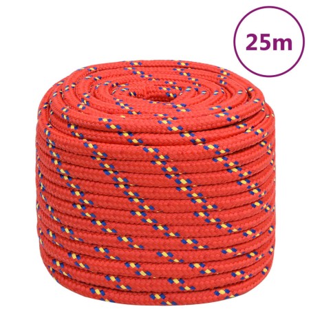 Corda Nautica Rossa 16 mm 25 m in Polipropilene