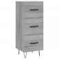 Credenza Grigio Sonoma 34,5x34x180 cm in Legno Multistrato Credenza Grigio Sonoma 34,5x34x180 cm in Legno Multistrato