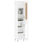 Credenza Bianca 34,5x34x180 cm in Legno Multistrato Credenza Bianca 34,5x34x180 cm in Legno Multistrato