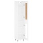 Credenza Bianca 34,5x34x180 cm in Legno Multistrato Credenza Bianca 34,5x34x180 cm in Legno Multistrato