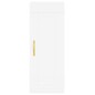 Credenza Bianca 34,5x34x180 cm in Legno Multistrato Credenza Bianca 34,5x34x180 cm in Legno Multistrato