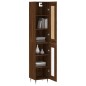 Credenza Rovere Marrone 34,5x34x180 cm in Legno Multistrato Credenza Rovere Marrone 34,5x34x180 cm in Legno Multistrato