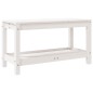 Panca da Giardino Bianca 82,5x35x45 cm Legno Massello di Pino Panca da Giardino Bianca 82,5x35x45 cm Legno Massello di Pino