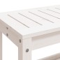 Panca da Giardino Bianca 82,5x35x45 cm Legno Massello di Pino Panca da Giardino Bianca 82,5x35x45 cm Legno Massello di Pino
