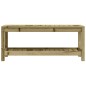 Panca da Giardino 108x35x45 cm Legno Massello Pino Impregnato