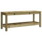 Panca da Giardino 108x35x45 cm Legno Massello Pino Impregnato
