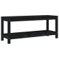 Panca da Giardino Nera 108x35x45 cm in Legno Massello di Pino Panca da Giardino Nera 108x35x45 cm in Legno Massello di Pino
