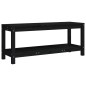 Panca da Giardino Nera 108x35x45 cm in Legno Massello di Pino Panca da Giardino Nera 108x35x45 cm in Legno Massello di Pino