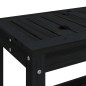 Panca da Giardino Nera 108x35x45 cm in Legno Massello di Pino Panca da Giardino Nera 108x35x45 cm in Legno Massello di Pino