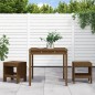 Set da Bistrot da Giardino 3 pz Miele in Legno Massello di Pino Set da Bistrot da Giardino 3 pz Miele in Legno Massello di Pino