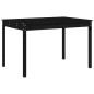 Set da Pranzo per Giardino 5pz Nero in Legno Massello di Pino Set da Pranzo per Giardino 5pz Nero in Legno Massello di Pino