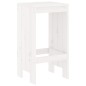 Set Bar da Giardino 7 pz Bianco in Legno Massello di Pino Set Bar da Giardino 7 pz Bianco in Legno Massello di Pino