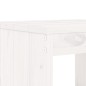 Set Bar da Giardino 7 pz Bianco in Legno Massello di Pino Set Bar da Giardino 7 pz Bianco in Legno Massello di Pino