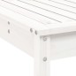 Set Bar da Giardino 7 pz Bianco in Legno Massello di Pino Set Bar da Giardino 7 pz Bianco in Legno Massello di Pino