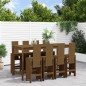 Set Bar da Giardino 9 pz Miele in Legno Massello di Pino Set Bar da Giardino 9 pz Miele in Legno Massello di Pino