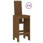 Set Bar da Giardino 9 pz Miele in Legno Massello di Pino Set Bar da Giardino 9 pz Miele in Legno Massello di Pino