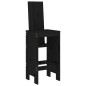 Set Bar da Giardino 3 pz Nero in Legno Massello di Pino Set Bar da Giardino 3 pz Nero in Legno Massello di Pino