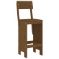 Set Bar da Giardino 5 pz Miele in Legno Massello di Pino