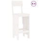 Set Bar da Giardino 5 pz Bianco in Legno Massello di Pino Set Bar da Giardino 5 pz Bianco in Legno Massello di Pino