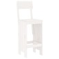 Set Bar da Giardino 5 pz Bianco in Legno Massello di Pino Set Bar da Giardino 5 pz Bianco in Legno Massello di Pino