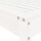 Set Bar da Giardino 5 pz Bianco in Legno Massello di Pino Set Bar da Giardino 5 pz Bianco in Legno Massello di Pino