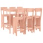 Set da Bar da Giardino 7 pz in Legno Massello di Douglas