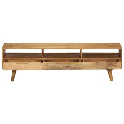 Mobile Porta TV in Legno Massello di Mango 140x30x41 cm