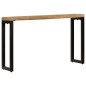 Tavolo Consolle 120x35x76 cm Legno Massello di Mango e Acciaio Tavolo Consolle 120x35x76 cm Legno Massello di Mango e Acciaio