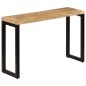 Tavolo Consolle 120x35x76 cm Legno Massello di Mango e Acciaio Tavolo Consolle 120x35x76 cm Legno Massello di Mango e Acciaio