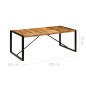 Tavolo da Pranzo 200x100x75 cm in Legno Massello di Mango Tavolo da Pranzo 200x100x75 cm in Legno Massello di Mango