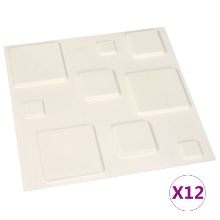 Pannelli a Parete 3D 12 pz 0,5x0,5 m 3 m²