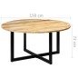 Tavolo da Pranzo 150x73 cm in Legno Massello di Mango Tavolo da Pranzo 150x73 cm in Legno Massello di Mango