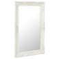 Specchio da Parete Stile Barocco 50x80 cm Bianco Specchio da Parete Stile Barocco 50x80 cm Bianco