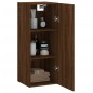Mobile a Parete Rovere Marrone 34,5x34x90 cm Legno Multistrato