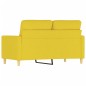 Divano a 2 Posti Giallo Chiaro 120 cm in Tessuto