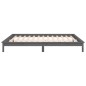 Giroletto LED Grigio 135x190 cm Double in Legno Massello Giroletto LED Grigio 135x190 cm Double in Legno Massello