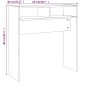 Tavolino Consolle Grigio Sonoma 78x30x80 cm Legno Multistrato Tavolino Consolle Grigio Sonoma 78x30x80 cm Legno Multistrato
