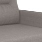 Set di Divani 3 pz con Cuscini Tortora in Tessuto Set di Divani 3 pz con Cuscini Tortora in Tessuto